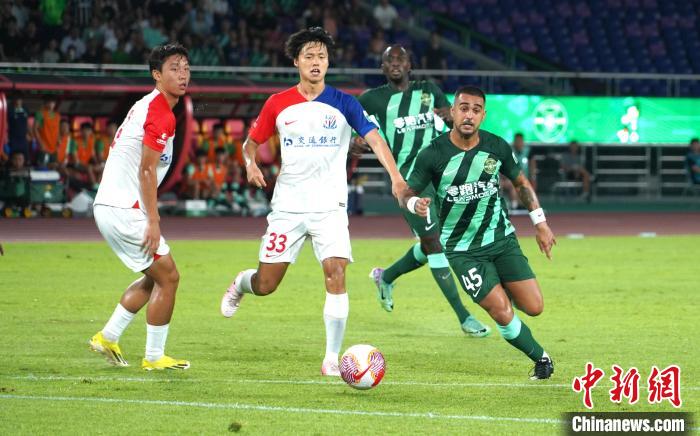 浙江主场4-3惜败申花,费南多打入申花生涯首球